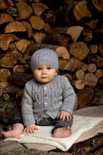 Load image into Gallery viewer, Jasper Cardi and Beanie BC55 in 4 Ply
