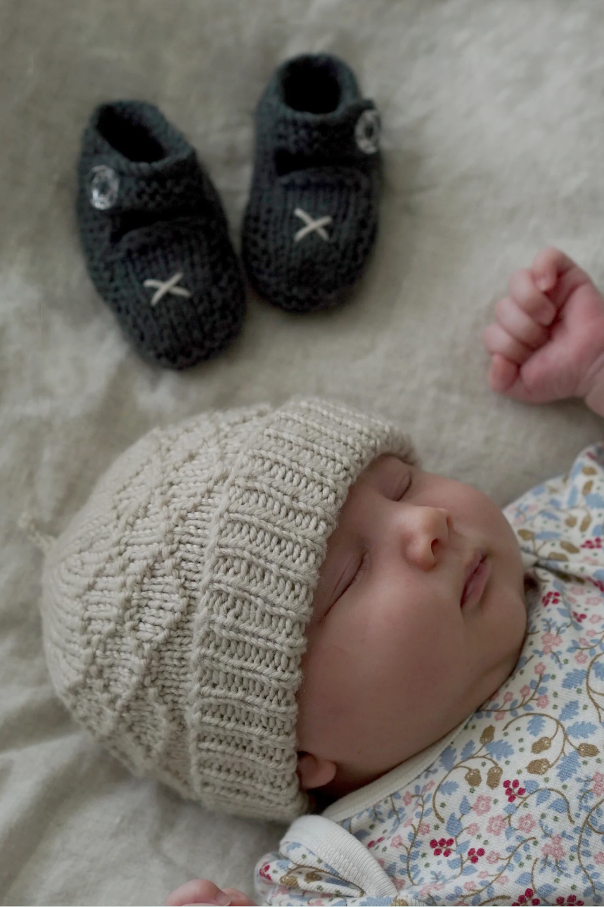 Princess Maud Hat and Shoes BC76 in 8 Ply