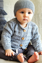 Load image into Gallery viewer, Clementina Cardi and Hat BC82 in 4 Ply
