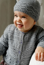 Load image into Gallery viewer, Frankie Cardi and Hat BC91 in 4 Ply
